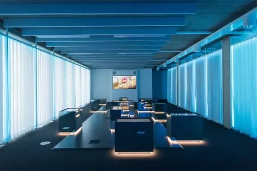 Futuristic Tech Hub for Interactive Corporate Events