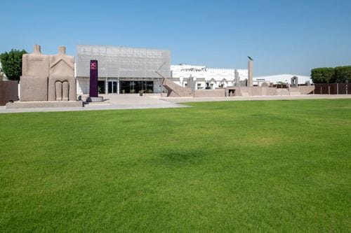 Open-Air Sculpture Plaza for Celebrations and Gatherings