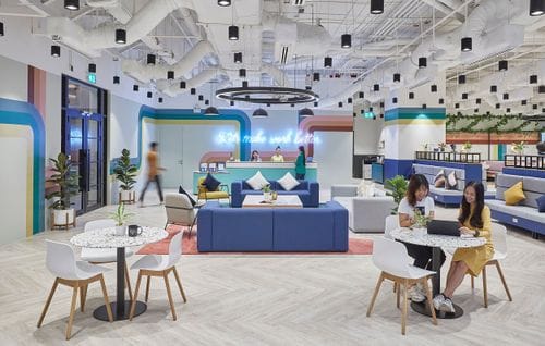 Vibrant Co-Working Space With a Playful Twist for Creative Workshops