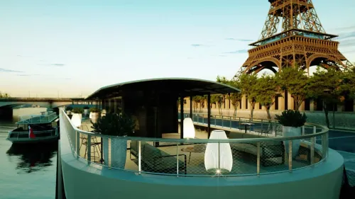 Sleek Riverside Venue With Eiffel Tower Views for Exclusive Corporate Events
