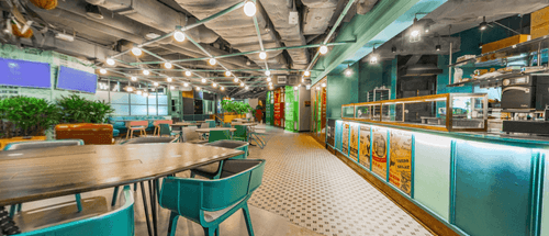 Contemporary Rooftop With Aqua and Earth Hues for Photogenic Events