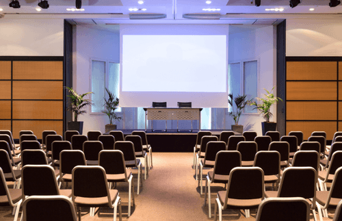 Bright and Versatile Venue With Wooden Panels and Professional Lighting