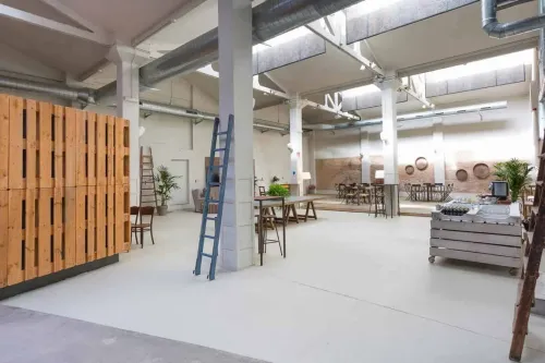 Bright Industrial Loft With Rustic Accents for Creative Gatherings