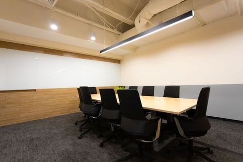 Scandinavian Boardroom With Modern Tech for Strategic Meetings