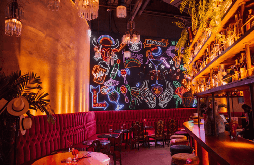 Colorful Event Venue With Elegant Ambiance