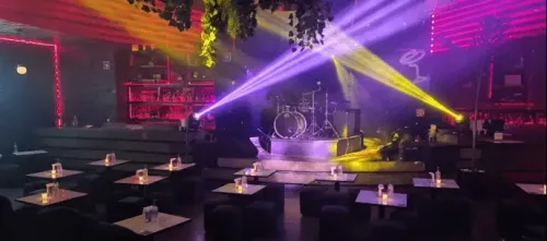 Vibrant Space With Trendy Lighting