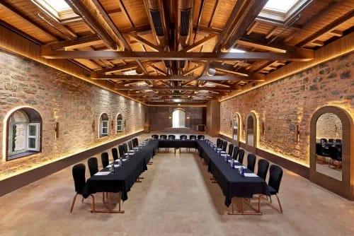 Rustic Historic Stone Hall for Elegant Company Gatherings