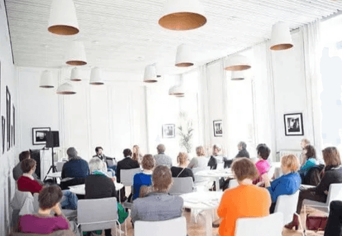 Literary venue room