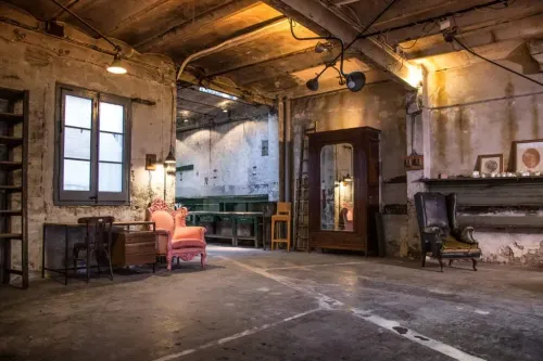 Historic Industrial Workshop With Vintage Furnishings  for Creative Affairs