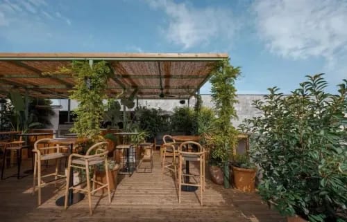 Rustic Rooftop Terrace With Lush Greenery for Lively Sundowner Parties