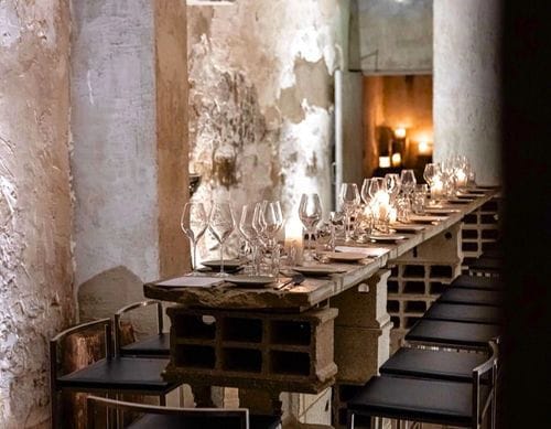 Avant-Garde Brutalist Venue With a Glass Skylight for Exclusive After-Work Parties