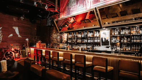Exclusive Whiskey Lounge with a Speakeasy Vibe