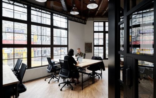 Modern Industrial Room With Panoramic Views for Small Meetings