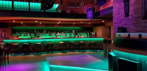 Tribal-Inspired Bar With Ethnic Decor for Dynamic Gatherings