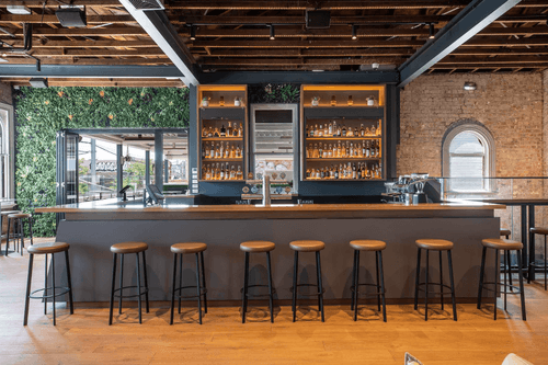 Trendy Rooftop Venue With All-Weather Courtyard