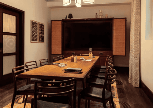 Private Meeting Room with Supersize Presentation Screen