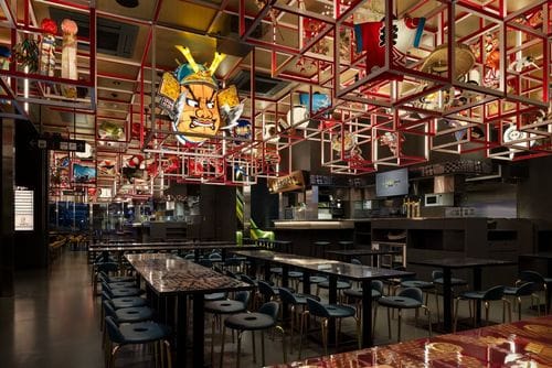 Multi-Level Entertainment Space for Celebrations and Launches