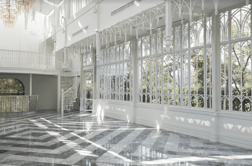 Stylish Event Space With Glass Walls