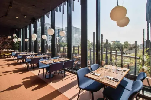 Chic Rooftop Venue With a Double Terrace for After-Work Cocktail Parties