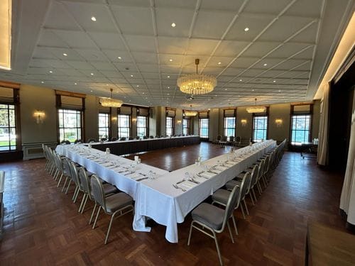 Parquet Flooring Event Hall for Conferences and Team Sessions