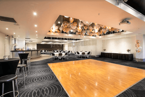 Modern Ballroom With a Central Dancefloor for Dynamic Cocktail Parties
