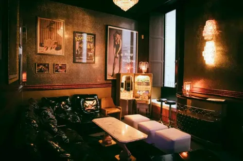 Secret and hidden room with a vintage aesthetic