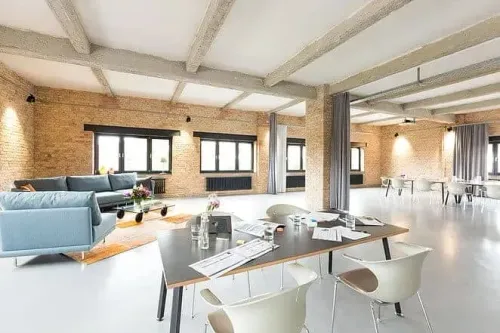 Refined Industrial Loft With Contemporary Design for Corporate Retreats