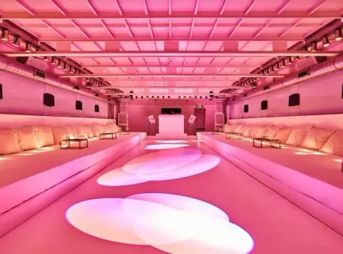 Futuristic Party Boat Venue for Chic Networking Mixers
