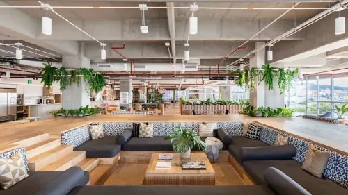 Bohemian Industrial Haven With Indoor Greenery for Collaborative Events