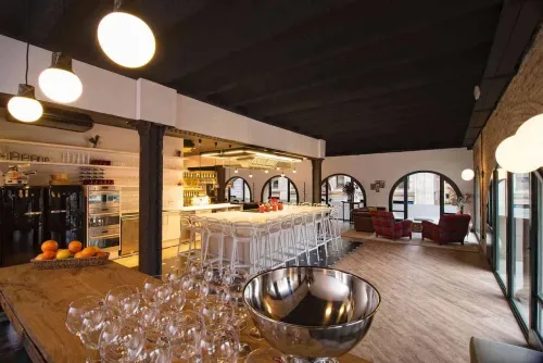 Elegant Industrial Loft for Unique Team-Building Sessions