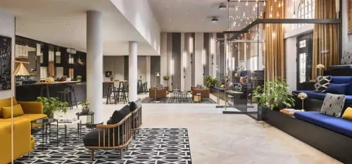 Upscale Modern Ballroom With Open-Plan Design and Captivating Canal Views