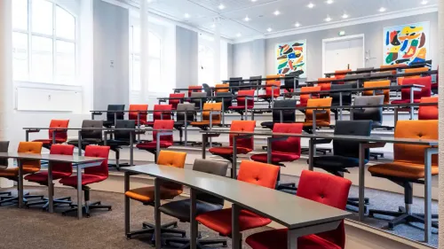 Modern auditorium with private lounge