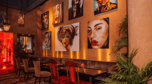 Colorful Cocktail Venue With Art Deco Charm