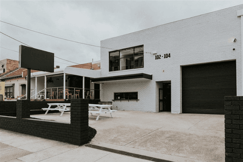 Industrial Chic Patio With Outdoor Space for Corporate and Social Events