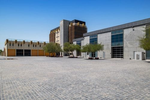 Expansive Open-Air Plaza for Corporate Receptions and Networking