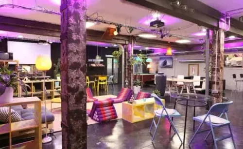 Eclectic Industrial Loft for Creative Workshops and Networking Events