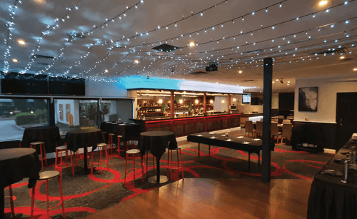 Illuminated Modern Lounge for Intimate Company Dinners