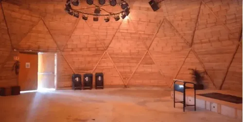 Geodesic Bamboo Dome With a Quirky Charm for Creative Corporate Events