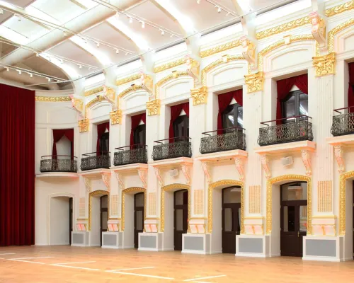 Ornate Neo-Baroque Venue With Striking Glass Ceiling for Elegant Corporate Galas