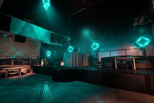  Futuristic Multi-Level Club With 360° Light Spectacles for Music & Media Mixers