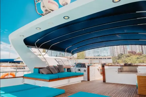 Mediterranean-Inspired Yacht With Bold Interiors for VIP Client Entertainment
