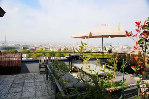 Incredible Panoramic Rooftop With Iconic Eiffel Tower Views