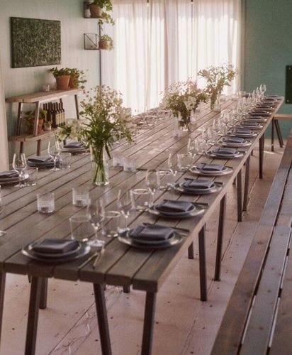 Nordic Dining Pavilion With Garden Access for Dinners