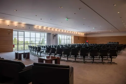 Sundrenched Modern Hall With a Sleek Look for Intriguing Corporate Events