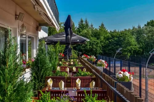 Rustic Brasserie with a Scenic Terrace for Stylish Corporate Gatherings