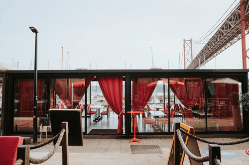 Glass Room With Waterfront Views for After-Work Karaoke Events