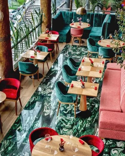 Zen-Inspired Biophilic Dining Space for Exclusive Receptions