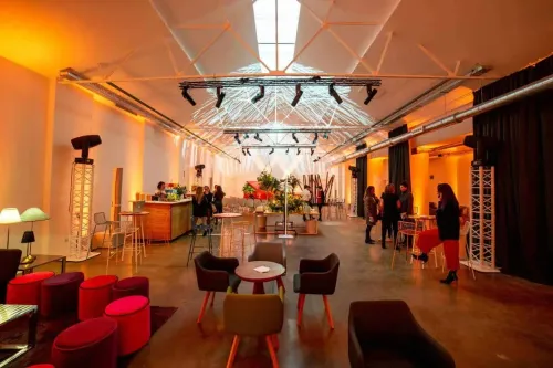 Dynamic Event Venue With Striking LED Lighting for High-Energy Corporate Affairs