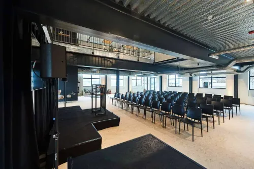 Radiant Venue With Tech Features and Modern Design