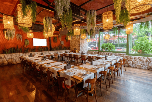 Traditional Italian Brasserie With Rustic Aura for Vibrant Corporate Events
